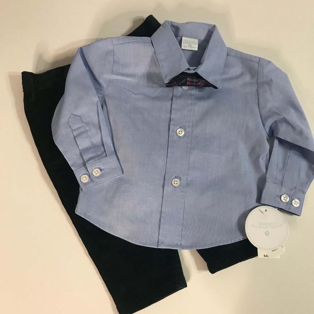Edgehill Collection Boys Shirt/Pant Set - 9M  NWT